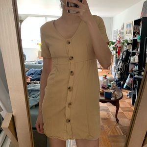 Tan mini dress